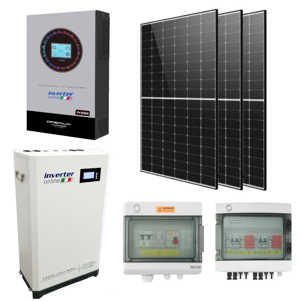 Kit Fotovoltaico da 12kW con accumulo da 28,66kWh
