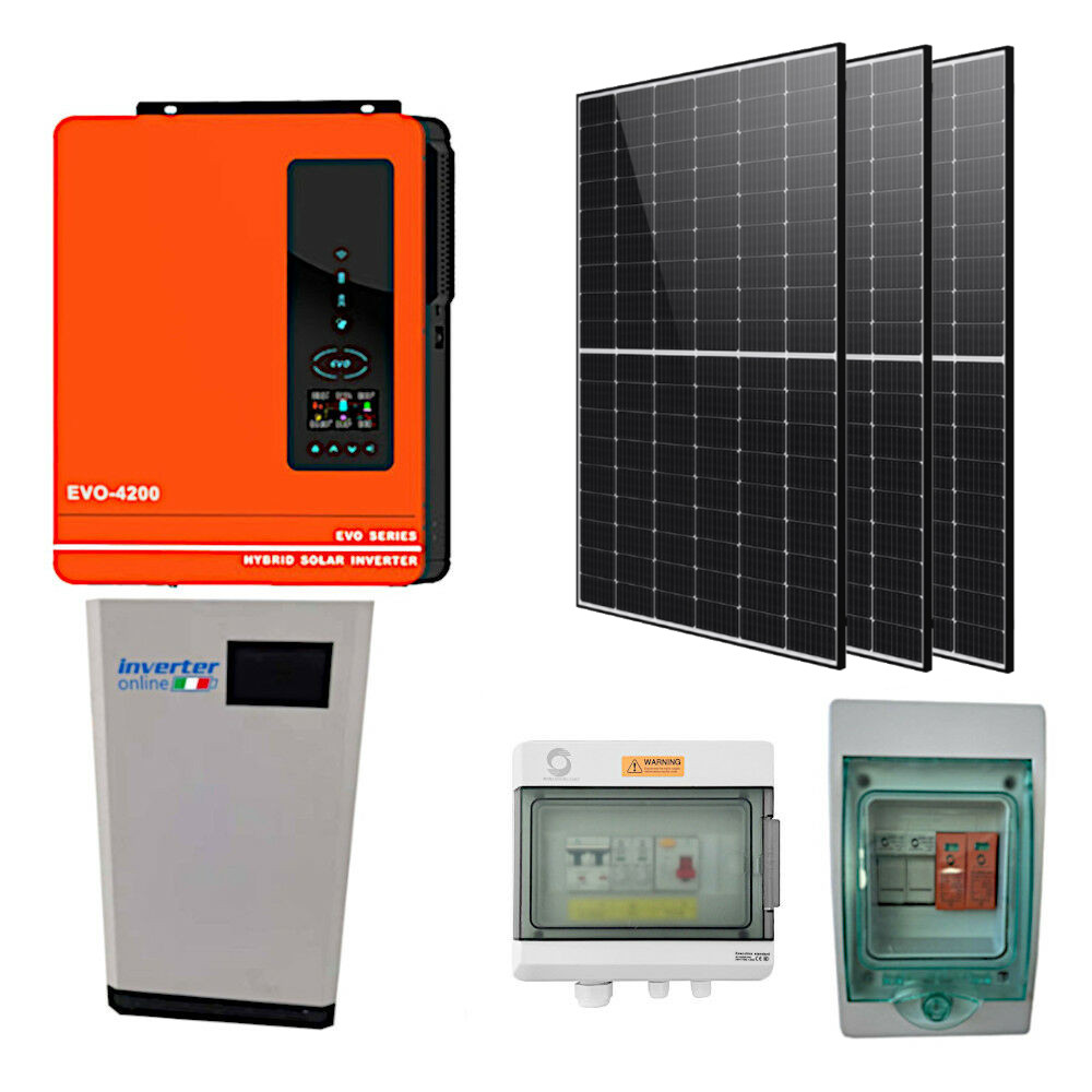 Kit Fotovoltaico da 4,2kW con accumulo da 5,12kWh
