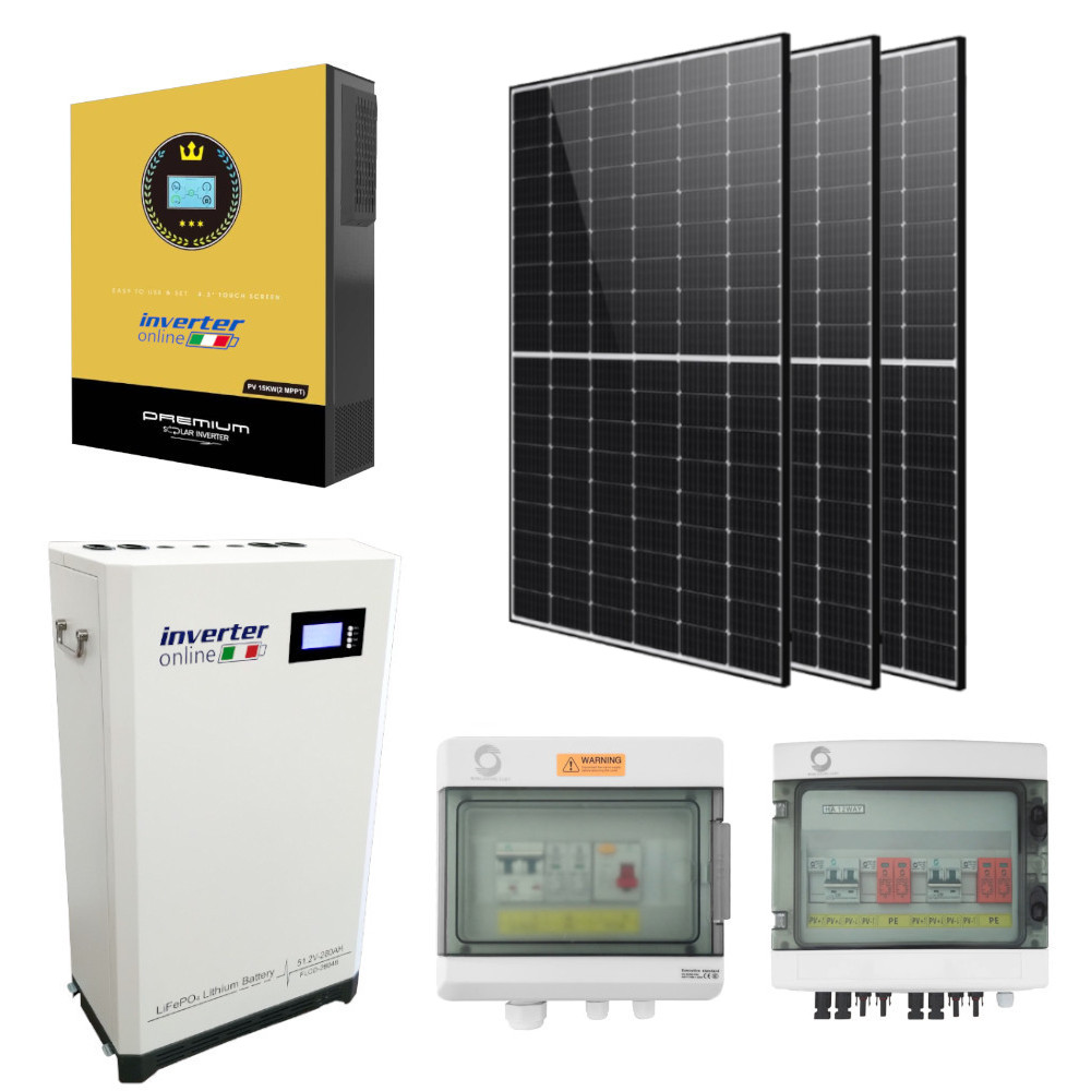 Kit Fotovoltaico da 11kW con accumulo da 28,66kWh
