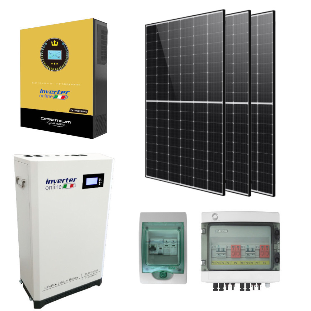 Kit Fotovoltaico da 11kW con accumulo da 28,66kWh