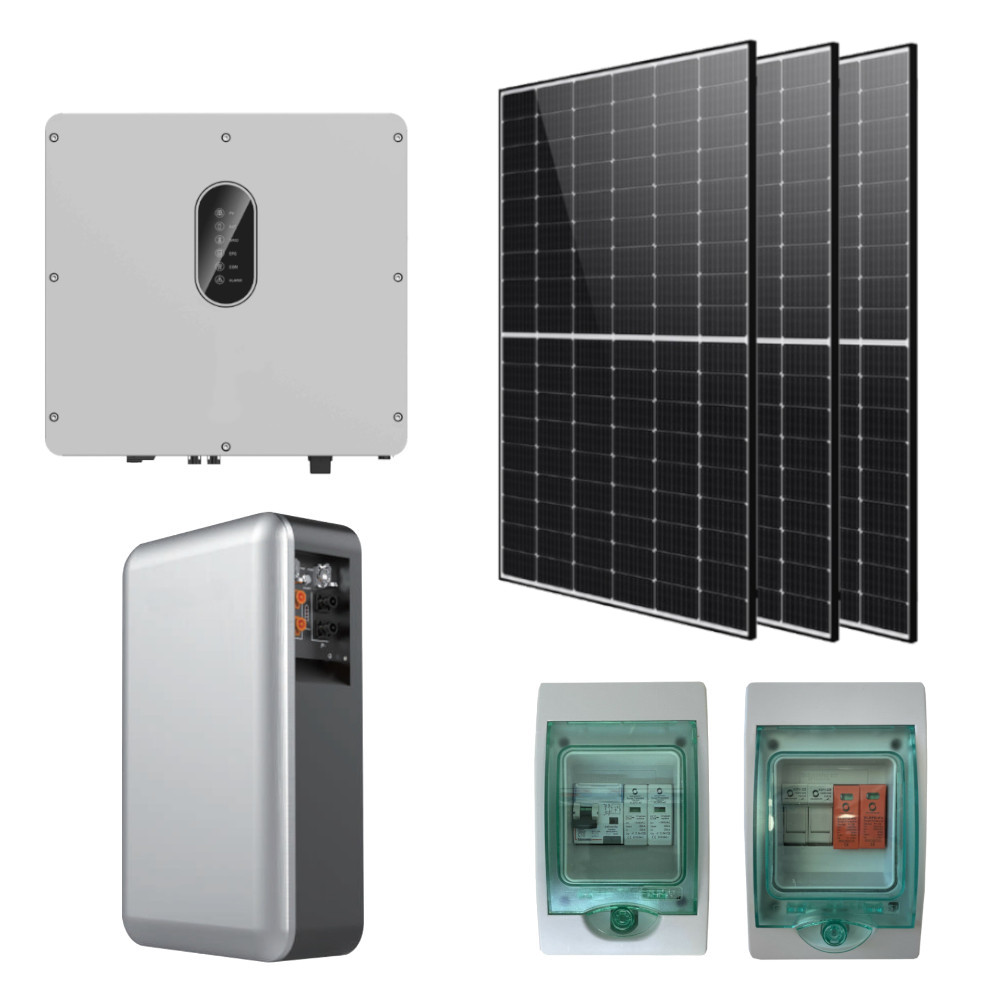 Kit Fotovoltaico 6kW ON-OFF-GRID con 15kWh di accumulo