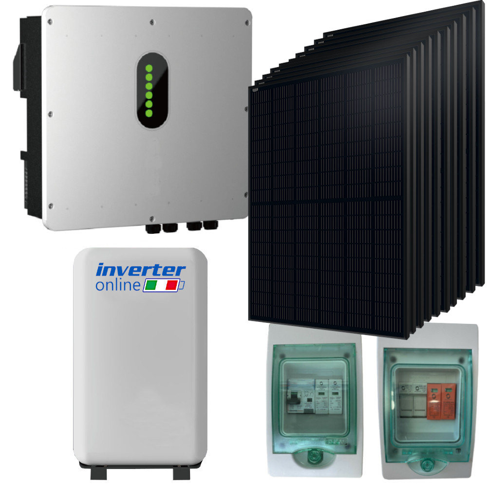 Kit Fotovoltaico 7 kw On Off grid con 20 kw di accumulo