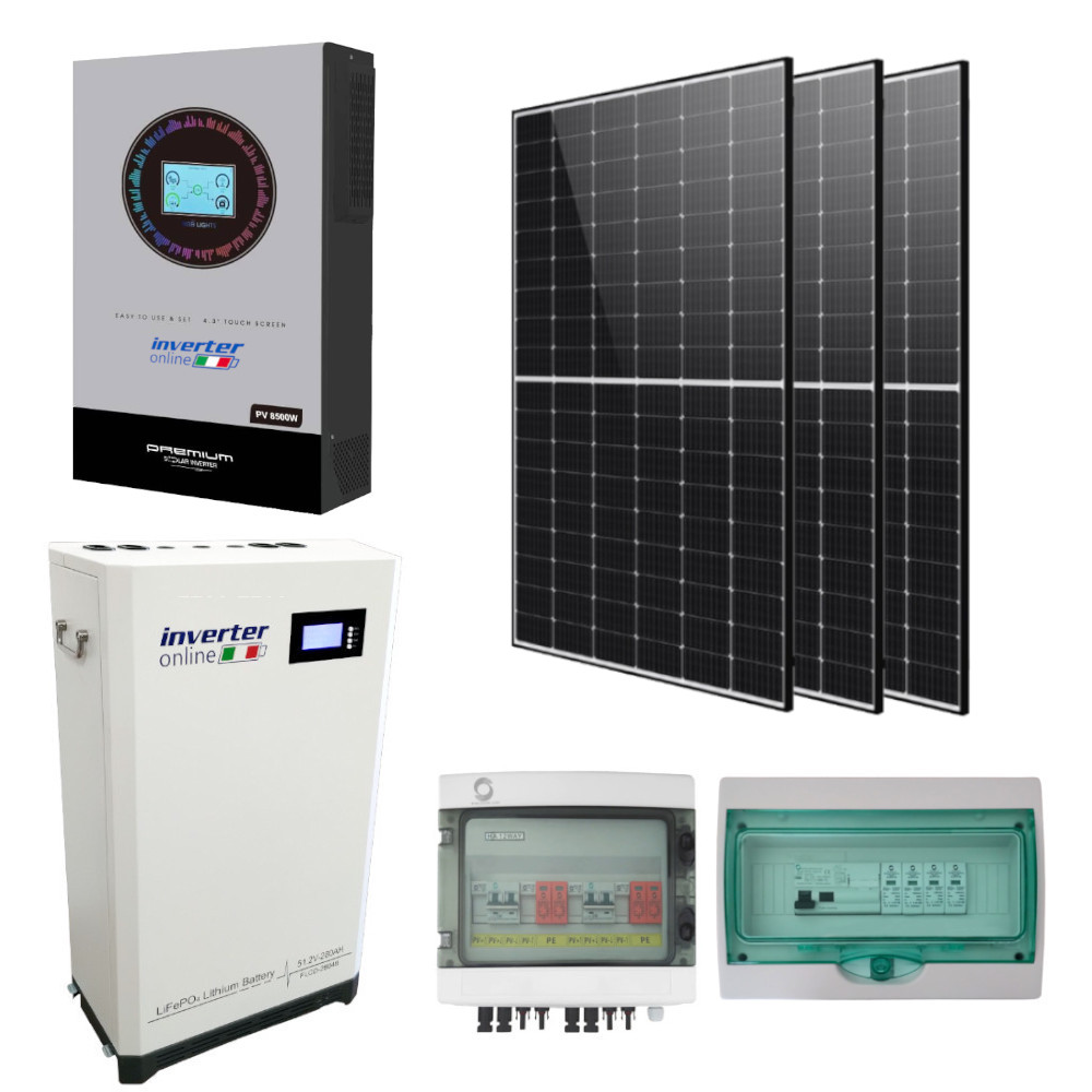 Kit Fotovoltaico Trifase OFF-GRID 18kW accumulo 30kWh