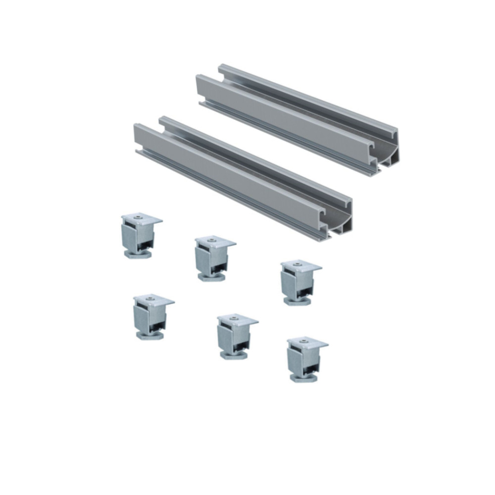 kit montaggio per 2 moduli fotovoltaici