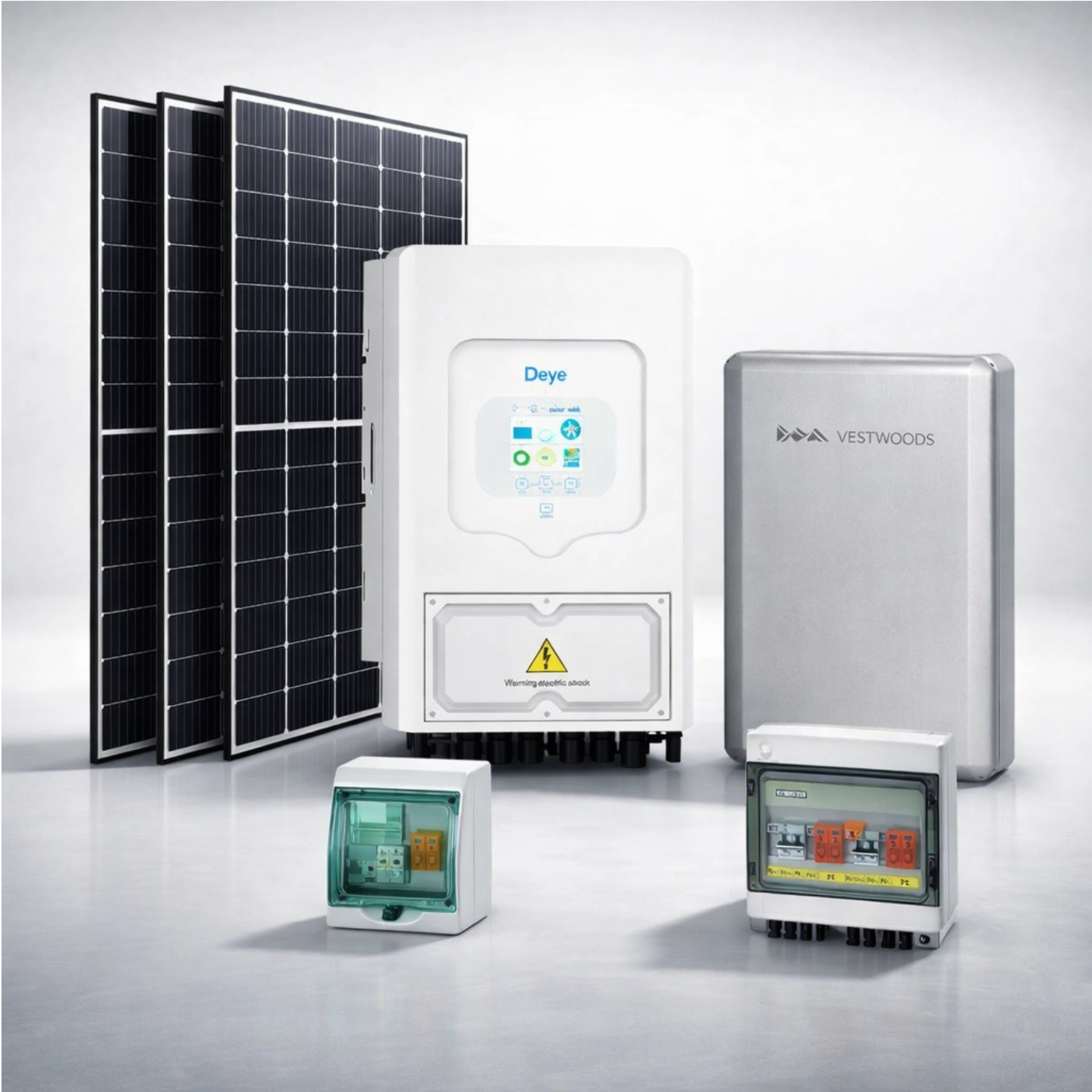 Kit Fotovoltaico Cei021 6kWp con 5kWh di accumulo