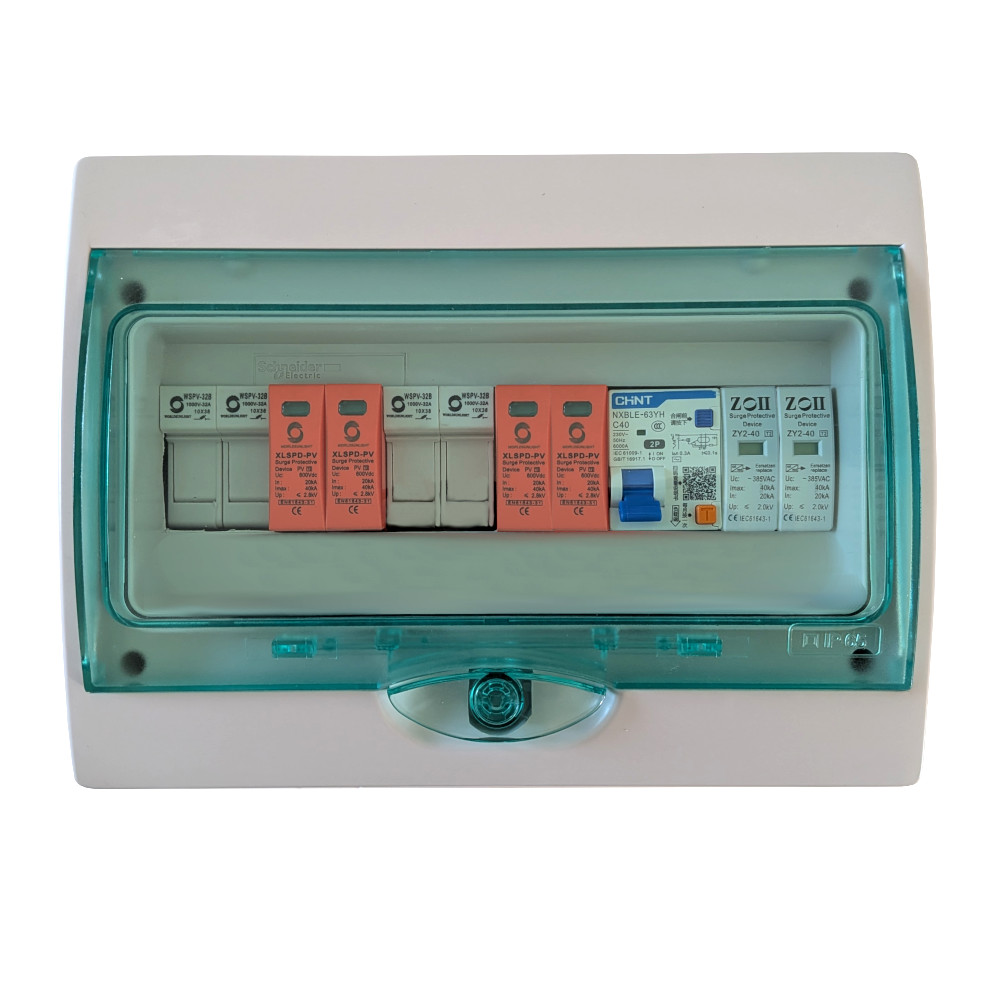 Quadro protezione fotovoltaico monofase AC e DC
